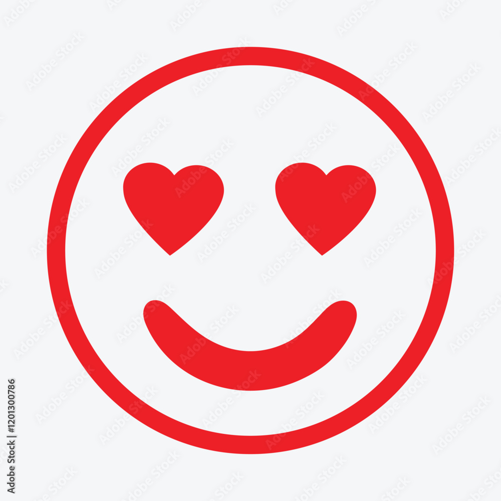 Fall in love face Emoji Icon Vector. Smiley face in love line art vector. Heart Icon Emoji. Happy Valentine's Day. Fall in love face Emoji Icon Vector. Smiley face in love line art vector. Heart Icon Emoji. Happy Valentine's Day.