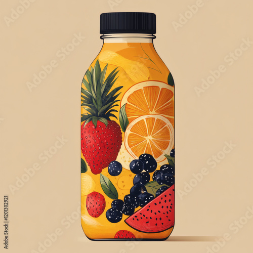 Fresh Fruit Juice Collection in Glass and Jar – Healthy Tropical Drinks