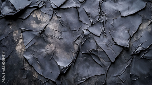 Abstract Dark Gray Textured Paint Surface