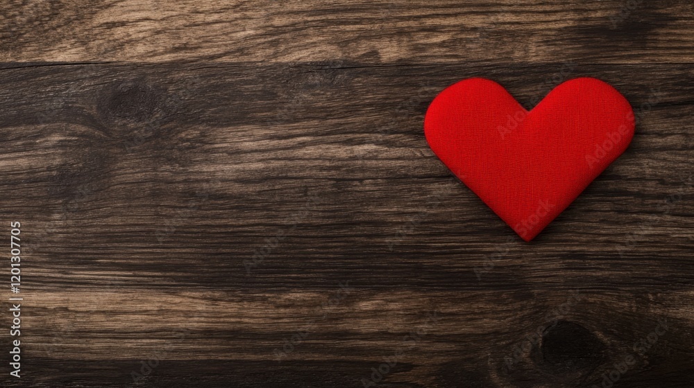 American Red Cross Month Red fabric heart on rustic wooden background symbolizing love and romance American Red Cross Month Red fabric heart on rustic wooden background symbolizing love and romance