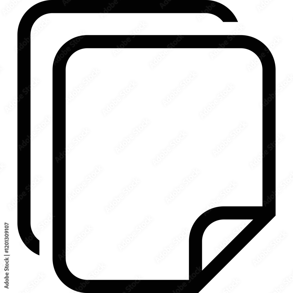 Simple vector icon paper sheet Simple vector icon paper sheet