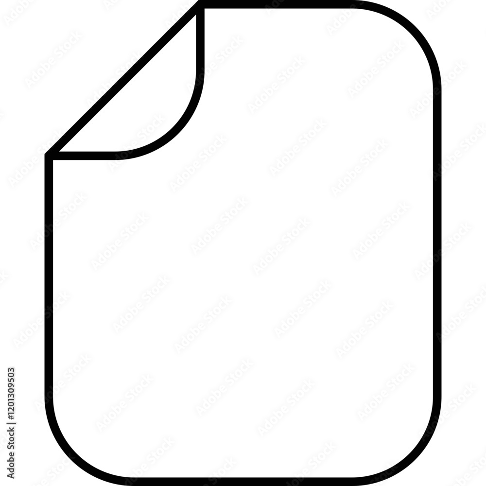 Fototapeta premium Simple vector icon paper sheet