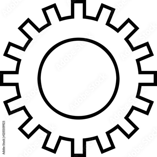 Simple vector icon settings