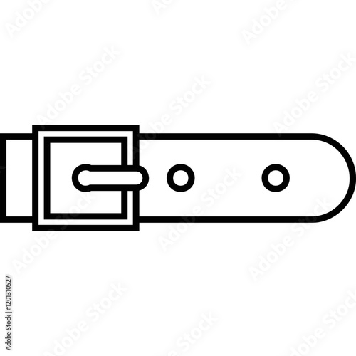 Simple vector icon waist belt