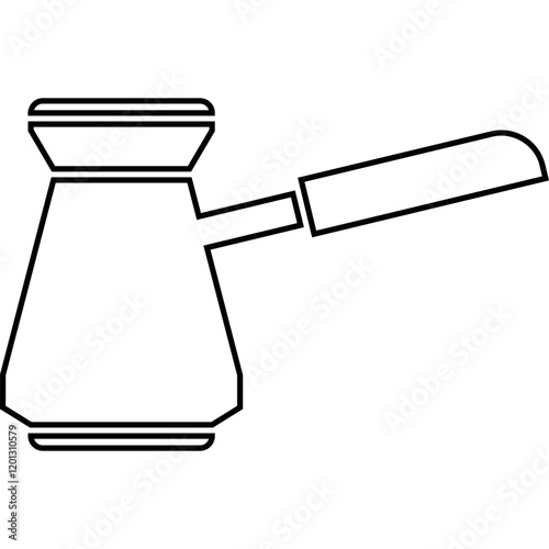 Simple vector icon turk for coffee