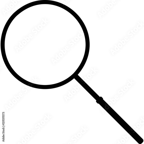 Simple vector icon magnifier