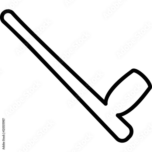 Simple vector icon smoking pipe
