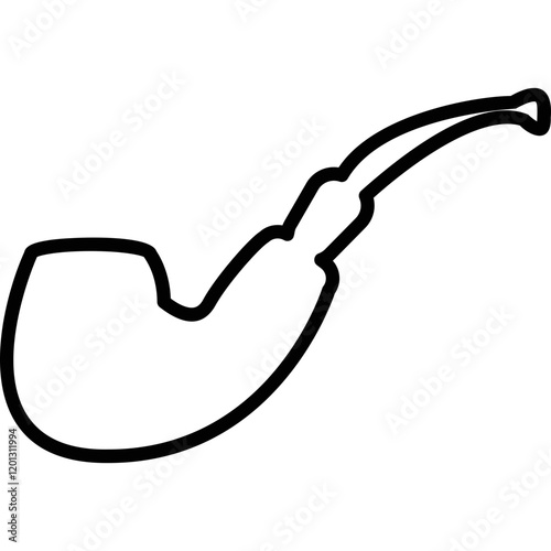 Simple vector icon smoking pipe