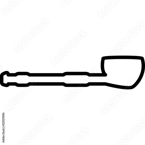 Simple vector icon smoking pipe
