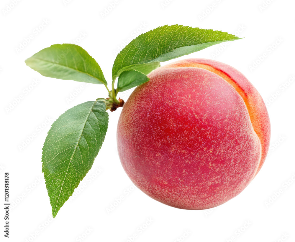 Ripe peach fruit on high fidelity cutout studio setting close-up view freshness concept isolated on transparent background png Ripe peach fruit on high fidelity cutout studio setting close-up view freshness concept isolated on transparent background png