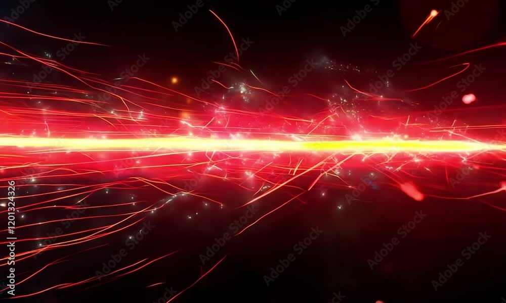 red technology lines, dynamic science and technology space background