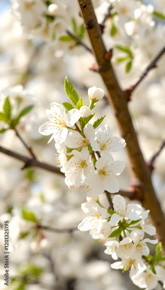 camera in white spring blossoms of a blossoming tree, smooth light camera in white spring blossoms of a blossoming tree, smooth light