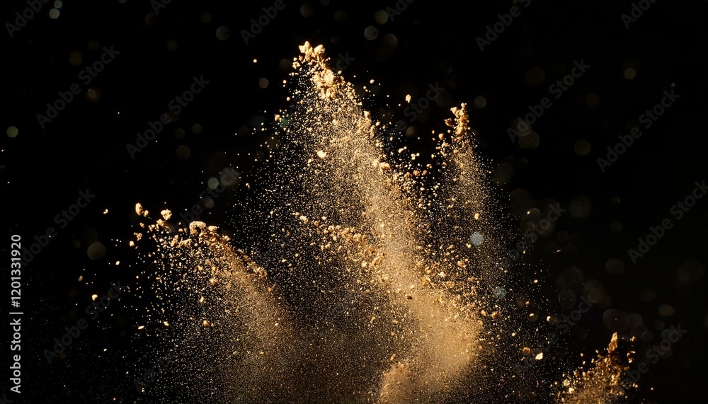 Obraz premium 魔法の粉、キラキラの壁紙、背景素材