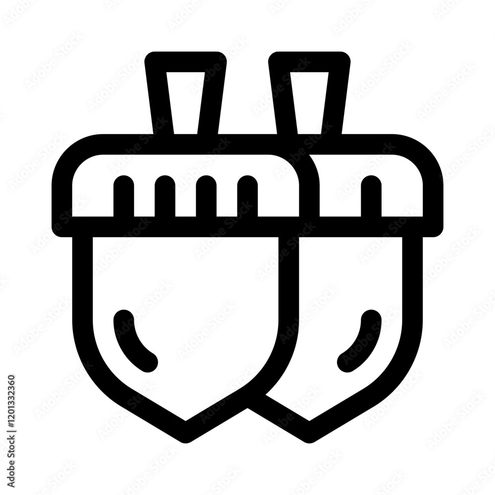 Acorn line icon Acorn line icon