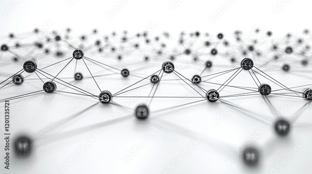 Abstract Network Connection: Interconnected Nodes and Global Communication Abstract Network Connection: Interconnected Nodes and Global Communication