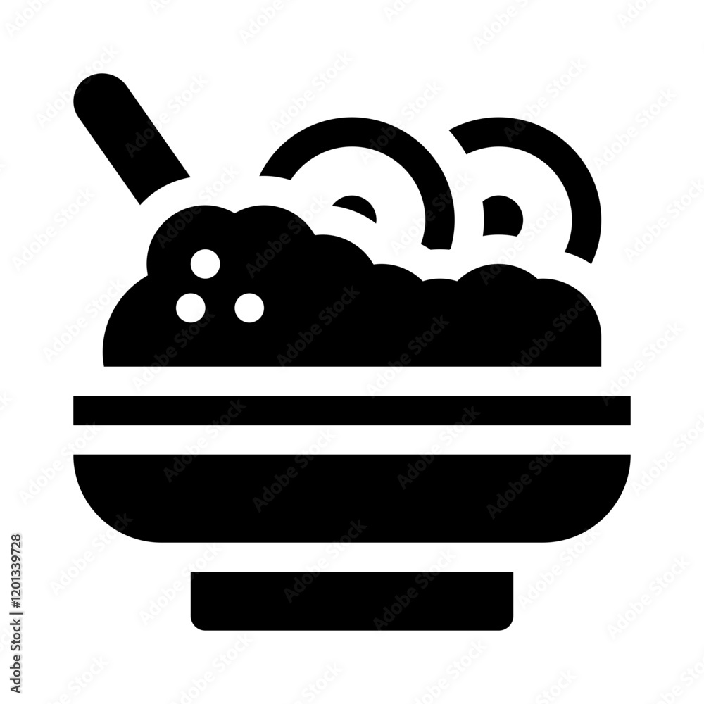 Stuffing Bowl glyph icon