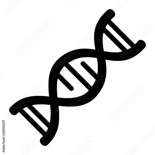 Dna Glyph Icon