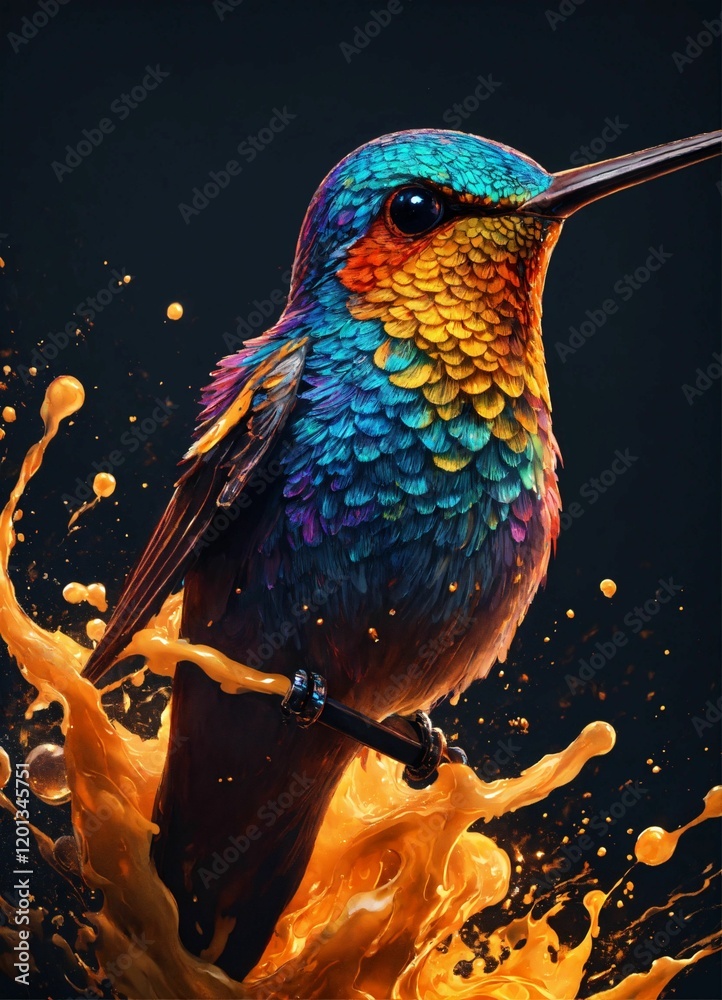 Fototapeta premium bird on a branch