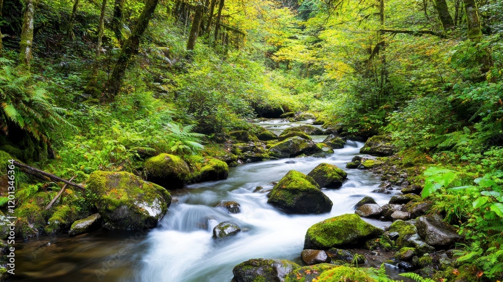 Obraz premium waterfall in the forest