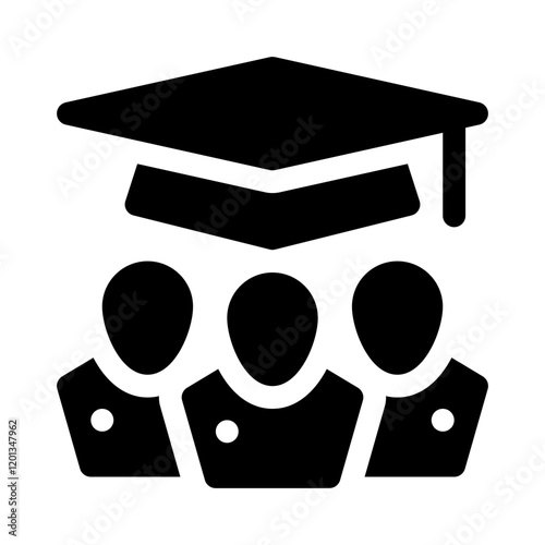 Student Group glyph icon