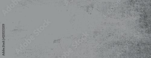 Gray grunge background with a textured, distressed look. The gray background adds a vintage, rustic feel with its rough texture. Minimal grunge paper texture vector background