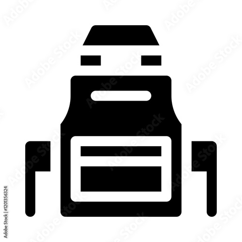 Protective Apron glyph icon