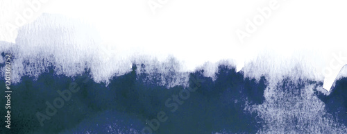 Abstract watercolor background, background with navy blue and white colors, background with textured brush strokes. Minimal watercolor paint texture background vector