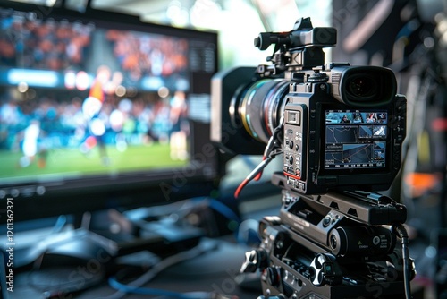 Professional videographer capturing footage with a modern camera, storytelling in action