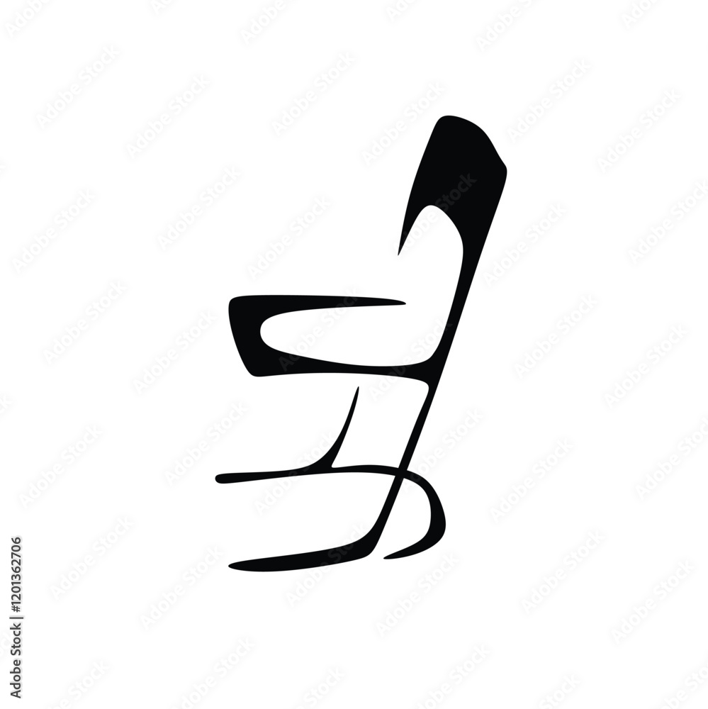 armchair vector icon in trendy flat design armchair vector icon in trendy flat design