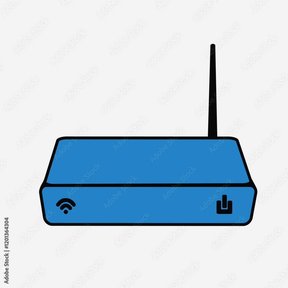 Router flat icon. Vector router. Router and signal symbol. Wi-Fi router Router flat icon. Vector router. Router and signal symbol. Wi-Fi router