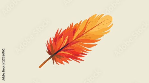 Feather Duster Icon Vector Isolated on White Background