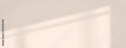 A minimalist beige shadow background, background with soft shadows, background featuring a smooth beige texture and subtle light play. Minimal soft shadow background vector