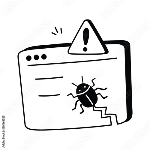 Illustration of identifying and fixing errors in code or applications.