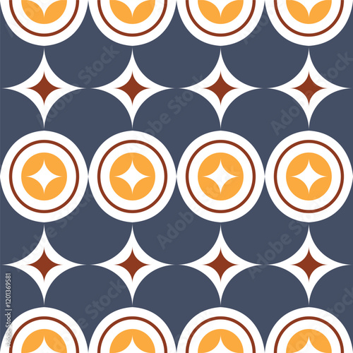 Geometric abstract seamless pattern design for background, wallpaper, fabric, textile design, card , wrapping paper, notebook, carpet, diary cover, blanket, decorative, tile design, batik, and etc.
