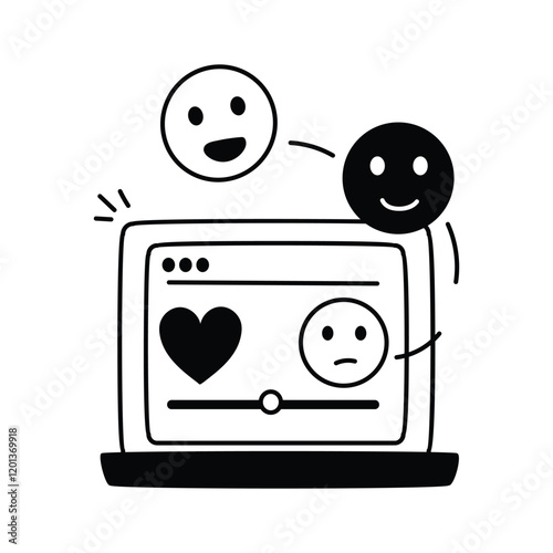 Icon of an online form for collecting user feedback or reviews