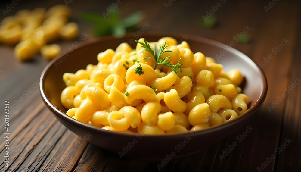 Mac 'n cheese macaroni cheese dish with pasta coated in a rich, golden cheese sauce, topped with a sprinkle of black pepper and fresh parsley Mac 'n cheese macaroni cheese dish with pasta coated in a rich, golden cheese sauce, topped with a sprinkle of black pepper and fresh parsley