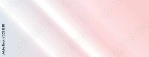 Soft gradient background with smooth texture, blending pink and white colors. The background features a gentle pink and white transition. Gradient neon background vector. Pink background.