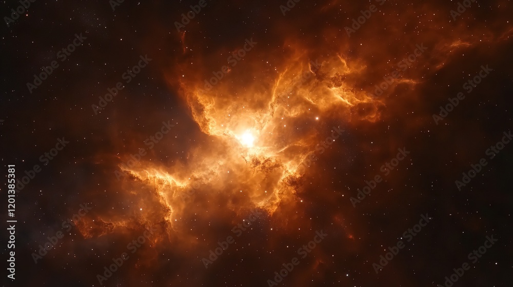 Fototapeta premium A background wallpaper of visual of nebulae rhythmic