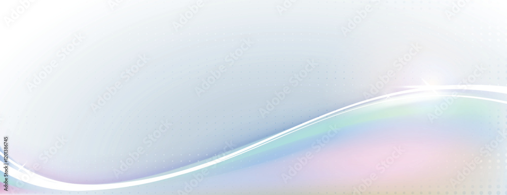 Obraz premium Abstract background with a soft gradient background, featuring pastel colors and a smooth, wavy texture with subtle pastel highlights. Gradient wave background vector. Pastel background.