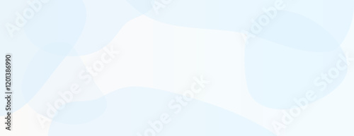 Soft abstract background with light blue and white colors. The background features smooth, overlapping shapes and a gentle blue hue. Digital background vector. Blue background.
