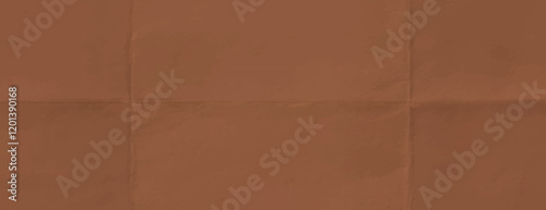 Brown paper background with a textured, folded appearance. The brown background adds a rustic, earthy feel to the design. Paper texture background vector. Brown background.