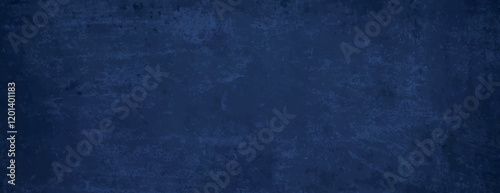 Dark blue background with a textured, grunge style. The background features a rich blue color with a rough, distressed texture. Rough concrete texture background. Blue background vector.