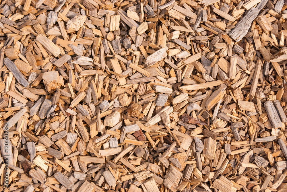 Wood chips close-up. Suitable for background or fill Wood chips close-up. Suitable for background or fill