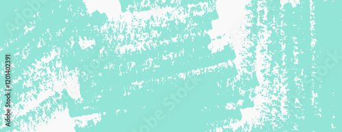 Grunge background with a distressed texture. The background is light blue with white patches, creating a light blue and white pattern. Brush stroke texture background. Teal background vector.