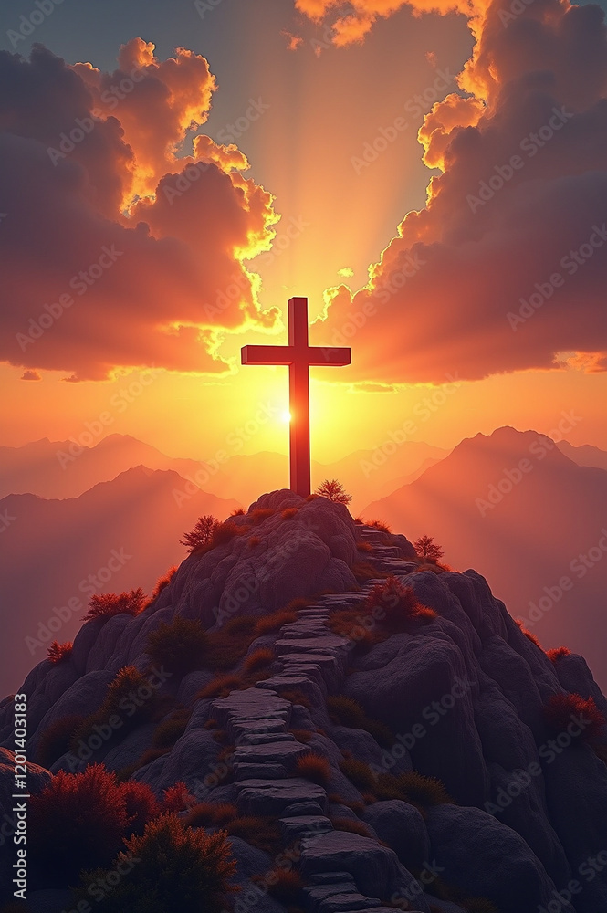 Powerful Depiction of Jesus Christ on the Cross: A Symbol of Faith and Redemption Powerful Depiction of Jesus Christ on the Cross: A Symbol of Faith and Redemption
