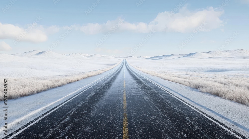 Winter Road Trip: A Journey Through a Snowy Landscape