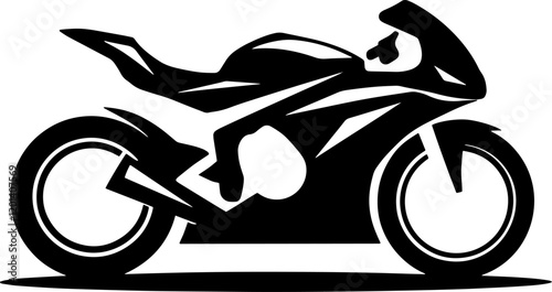 Vector Silhouette of a Bike