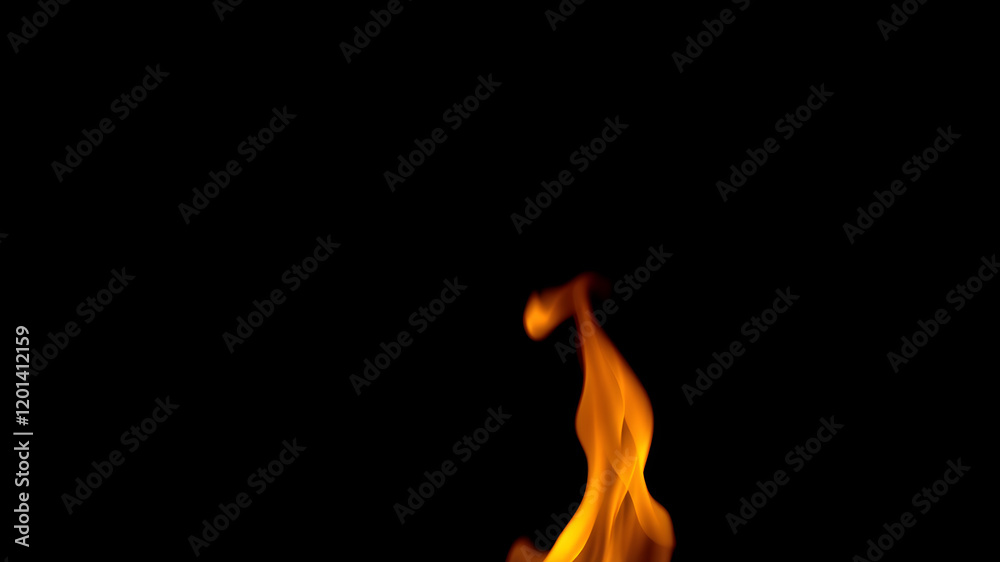 Fire flames on black background. Fire burn flame isolated, abstract texture. Flaming effect with burning fire. Generative AI Fire flames on black background. Fire burn flame isolated, abstract texture. Flaming effect with burning fire. Generative AI