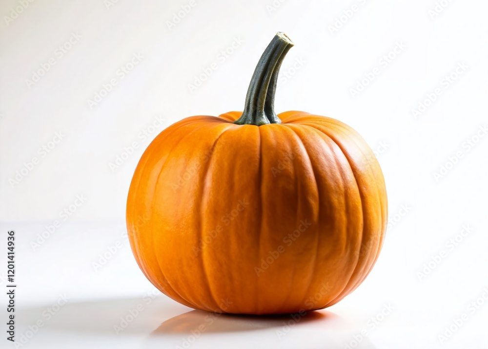 Perfect Plain Pumpkin Ready for Carving - Autumn Harvest Stock Photo Perfect Plain Pumpkin Ready for Carving - Autumn Harvest Stock Photo