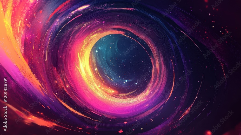 Vibrant Cosmic Swirl Abstract Space Art Vibrant Cosmic Swirl Abstract Space Art